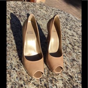 Stuart Weitzman Nude Patent Leather Stilettos